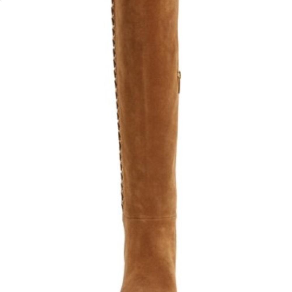 NIB ISOLÁ Tall Suede Wedge Heel Boots - Picture 6 of 7